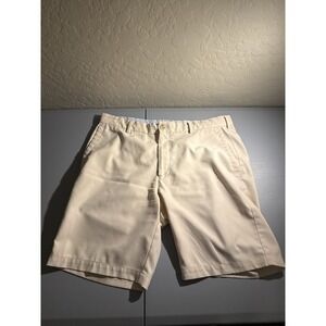 Peter Millar Men's Salem Performance Golf Shorts Size 34 Khaki Golf Work Casual